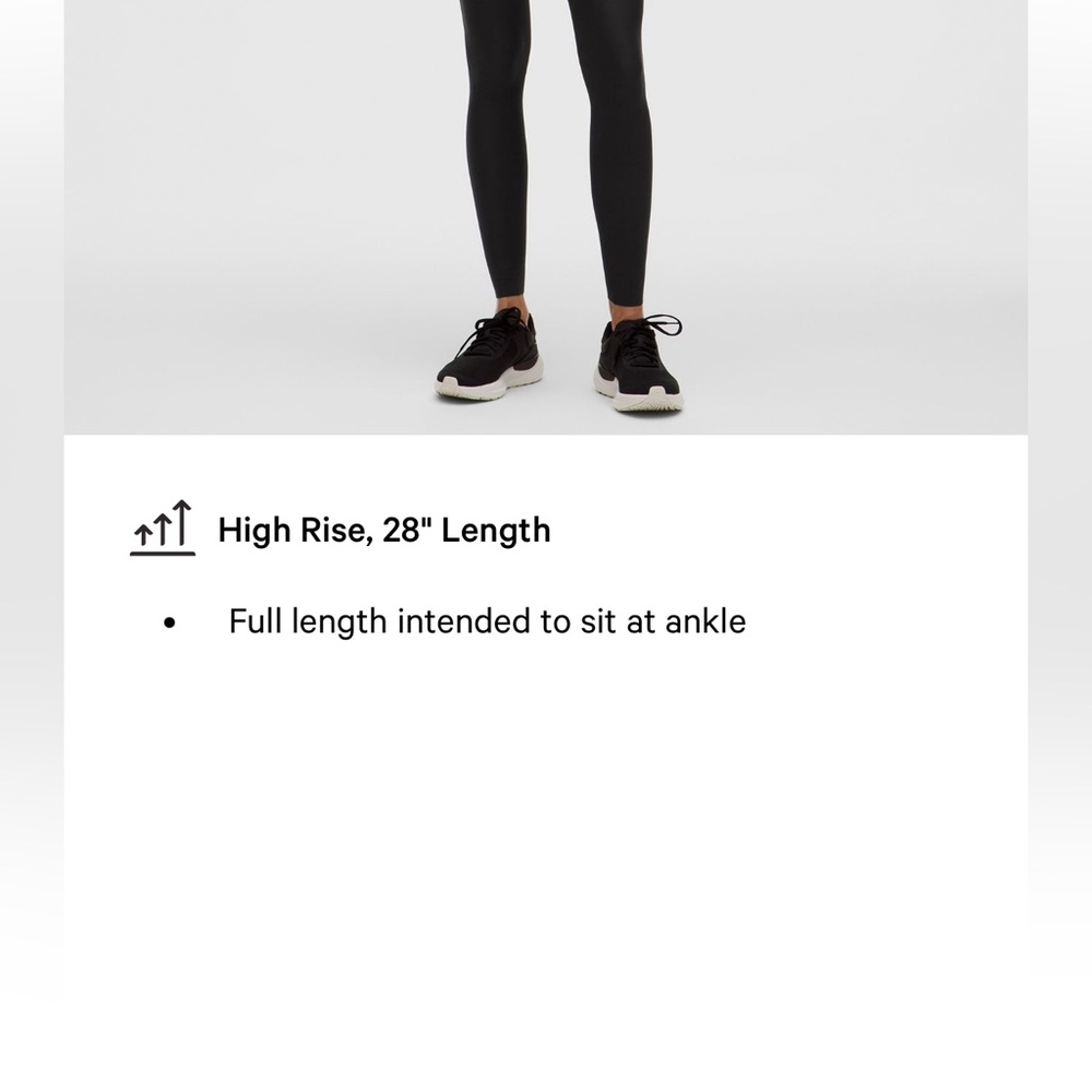 Senseknit running high rise tight 28” - Picture 3 of 12